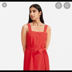 Everlane The Japanese GoWeave Picnic Dress Red 4